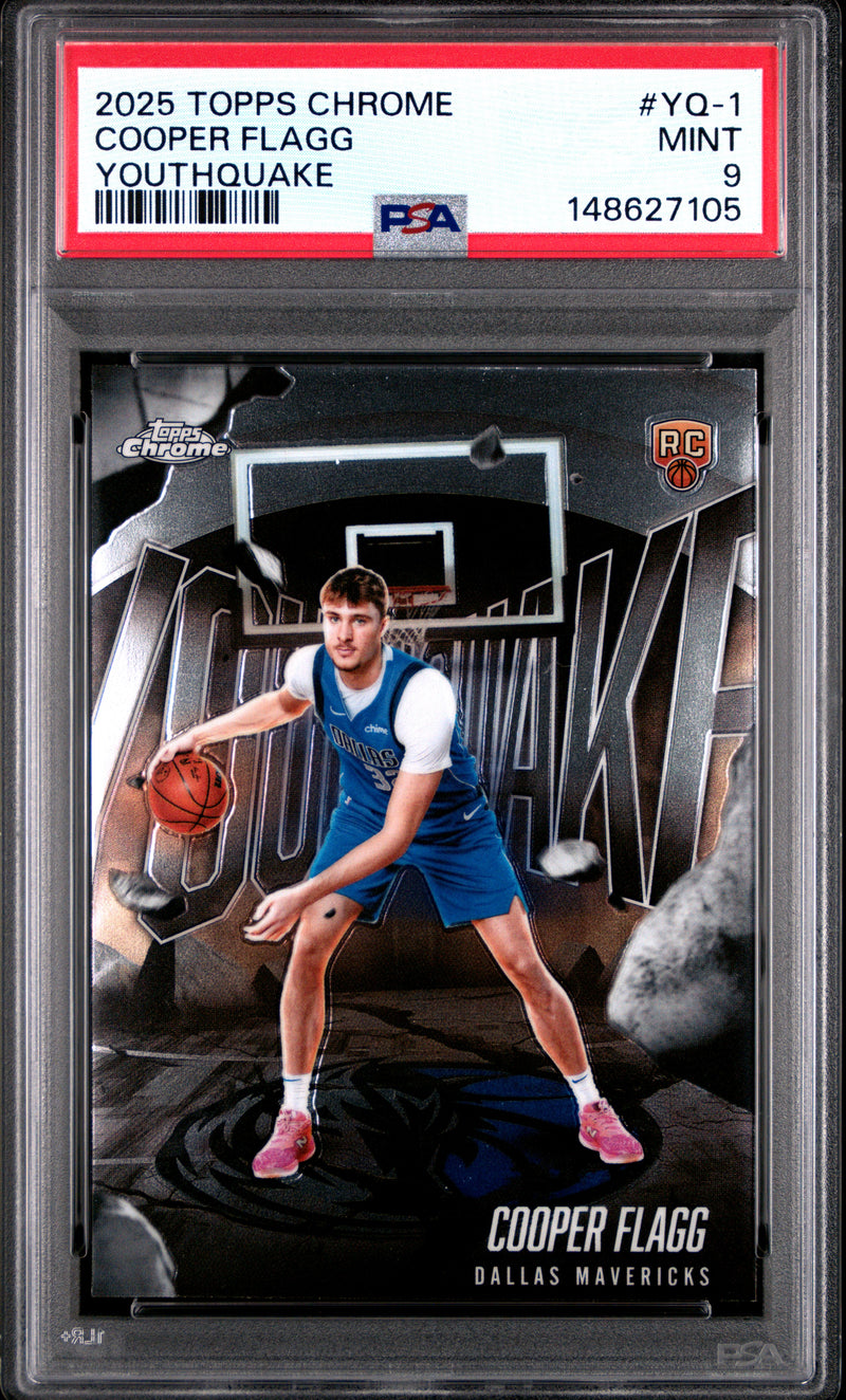 Cooper Flagg RC 2025-26 Topps Chrome Youthquake Rookie PSA 9-1