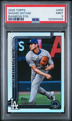 Shohei Ohtani 2025 Topps Rainbow Foil #400 PSA 9-1