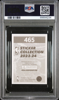 Victor Wembanyama RC 2023-24 Panini Sticker International Rookie #465 PSA 8-2