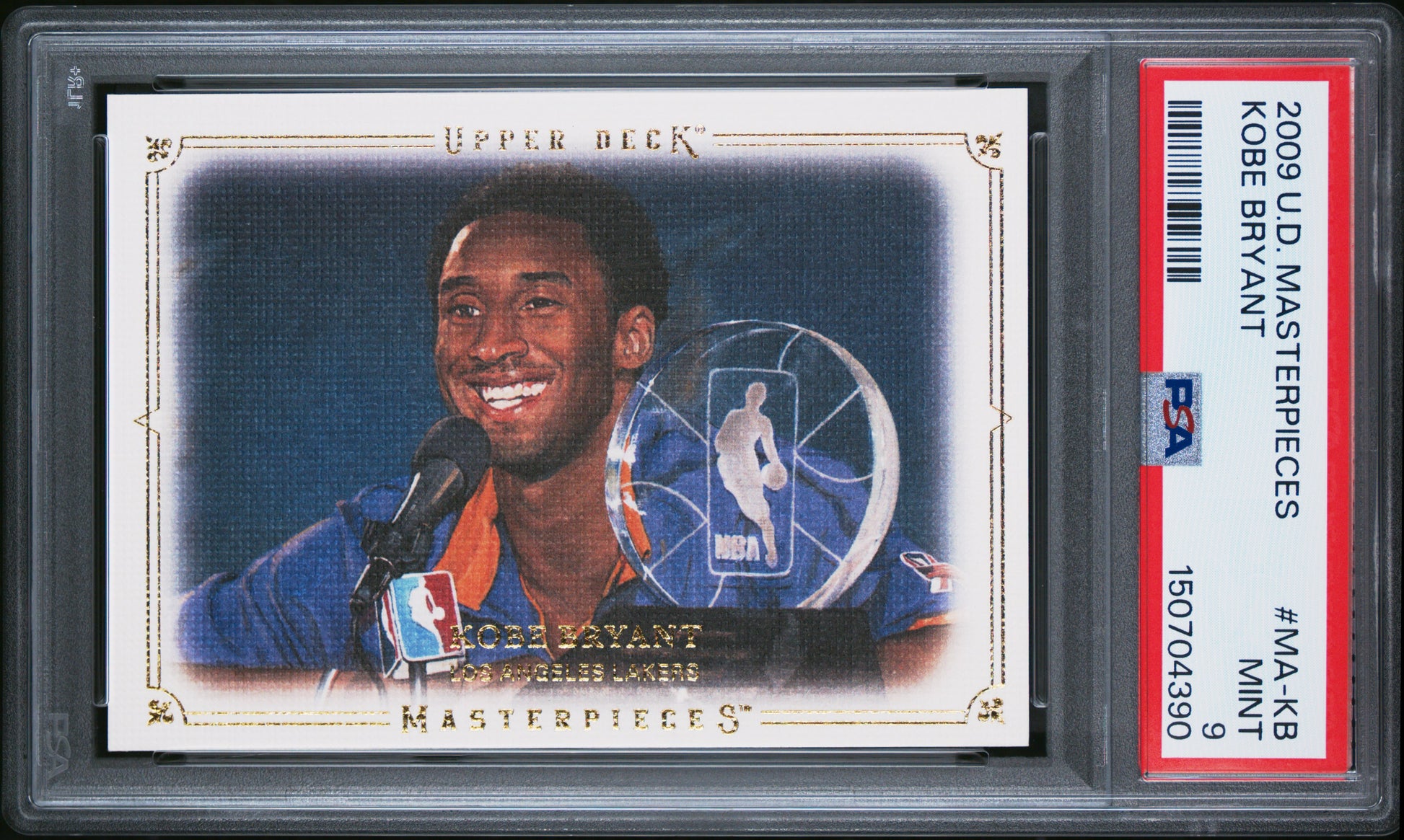 Kobe Bryant 2009-10 Upper Deck Masterpieces PSA 9-1