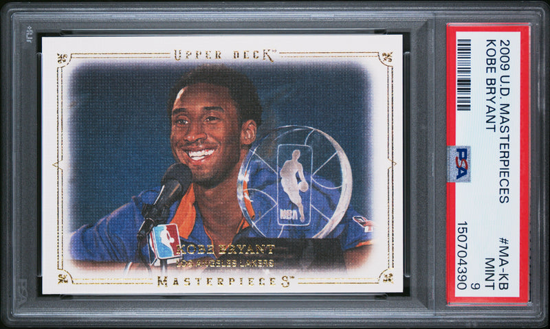 Kobe Bryant 2009-10 Upper Deck Masterpieces PSA 9-1