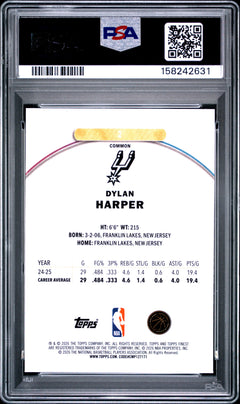 Dylan Harper RC 2025-26 Topps Finest Rookie #2 PSA 10-2