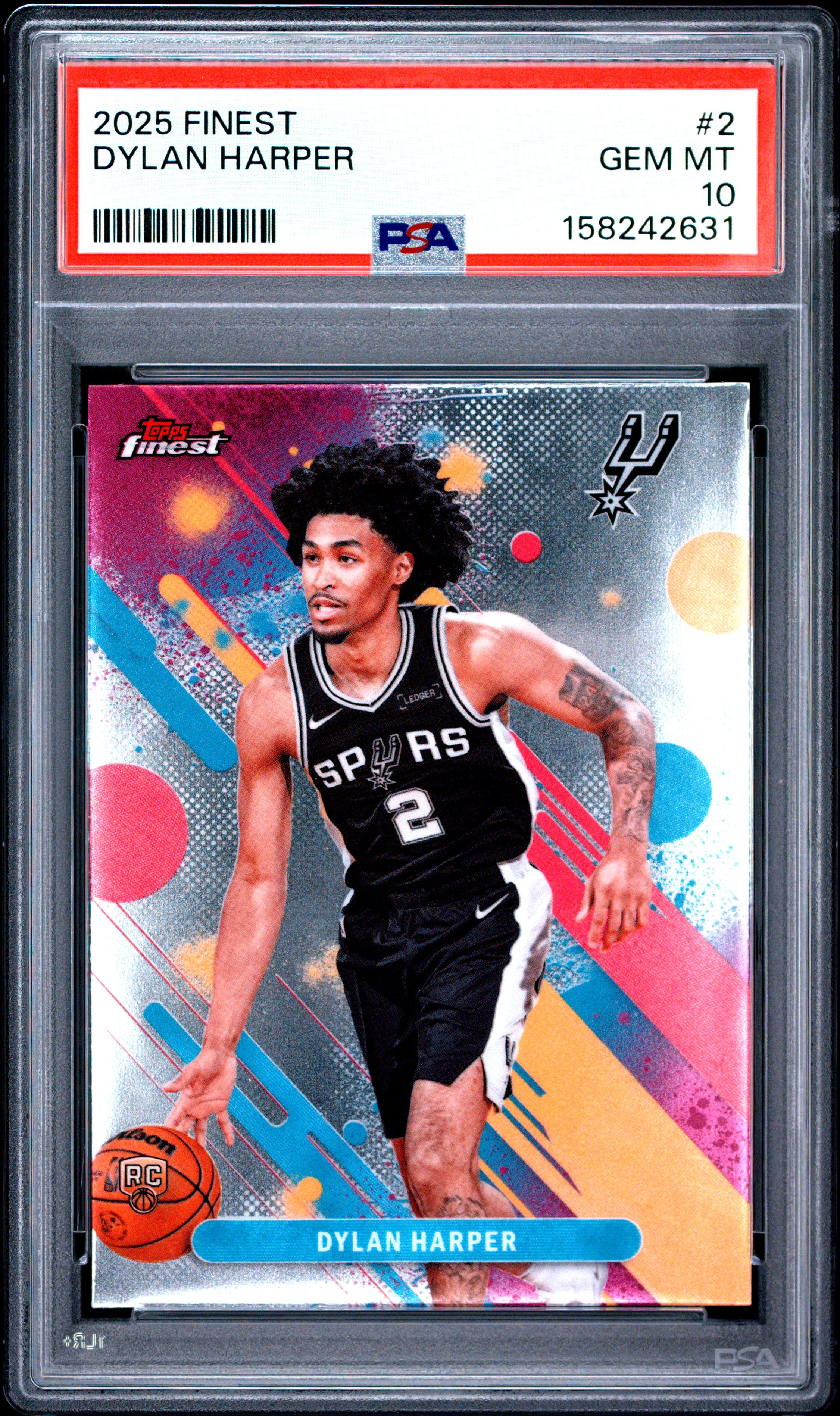 Dylan Harper RC 2025-26 Topps Finest Rookie #2 PSA 10