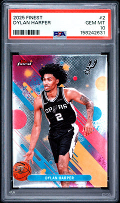Dylan Harper RC 2025-26 Topps Finest Rookie #2 PSA 10-1