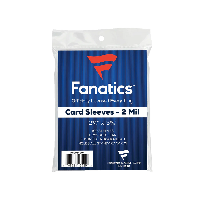Fanatics Standard Card Soft Sleeves (100 Count Pack)-1