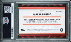 Hannah Hidalgo RC 2024 Bowman U Best Geometric Possession Arrow Rookie Auto PSA 10-2