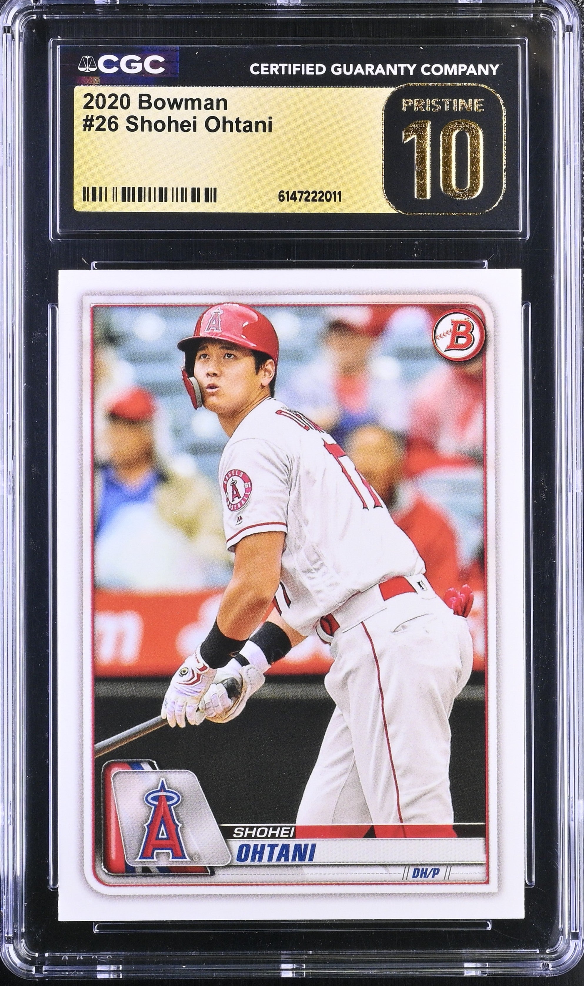 Shoehi Ohtani 2020 Bowman Paper #26 CGC 10 Pristine