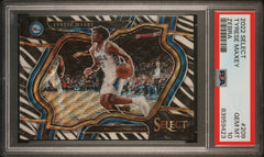 Tyrese Maxey 2022-23 Panini Select Courtside Zebra Prizm SSP #209 PSA 10-1