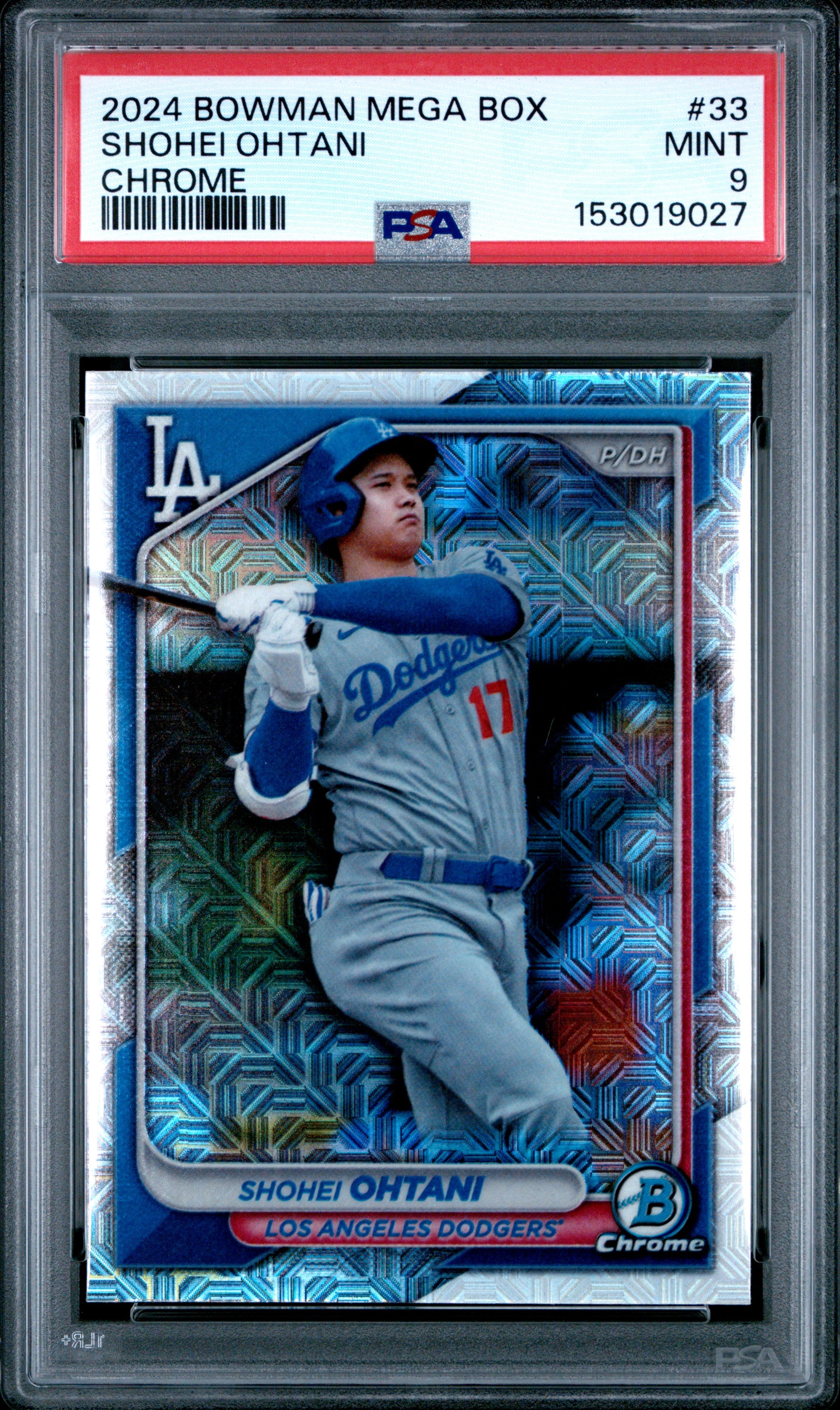 Shohei Ohtani 2024 Bowman Chrome Mega Box #33 PSA 9-1