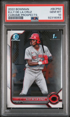 Elly De La Cruz RC 2022 1st Bowman Chrome Prospect Rookie PSA 10-1