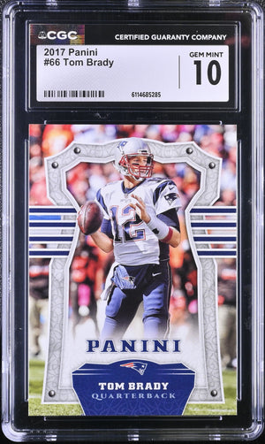Tom Brady 2017 Panini Football #66 CGC 10