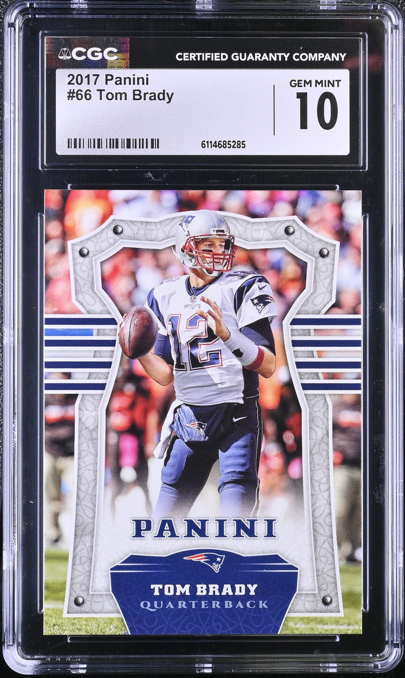 Tom Brady 2017 Panini Football #66 CGC 10-1