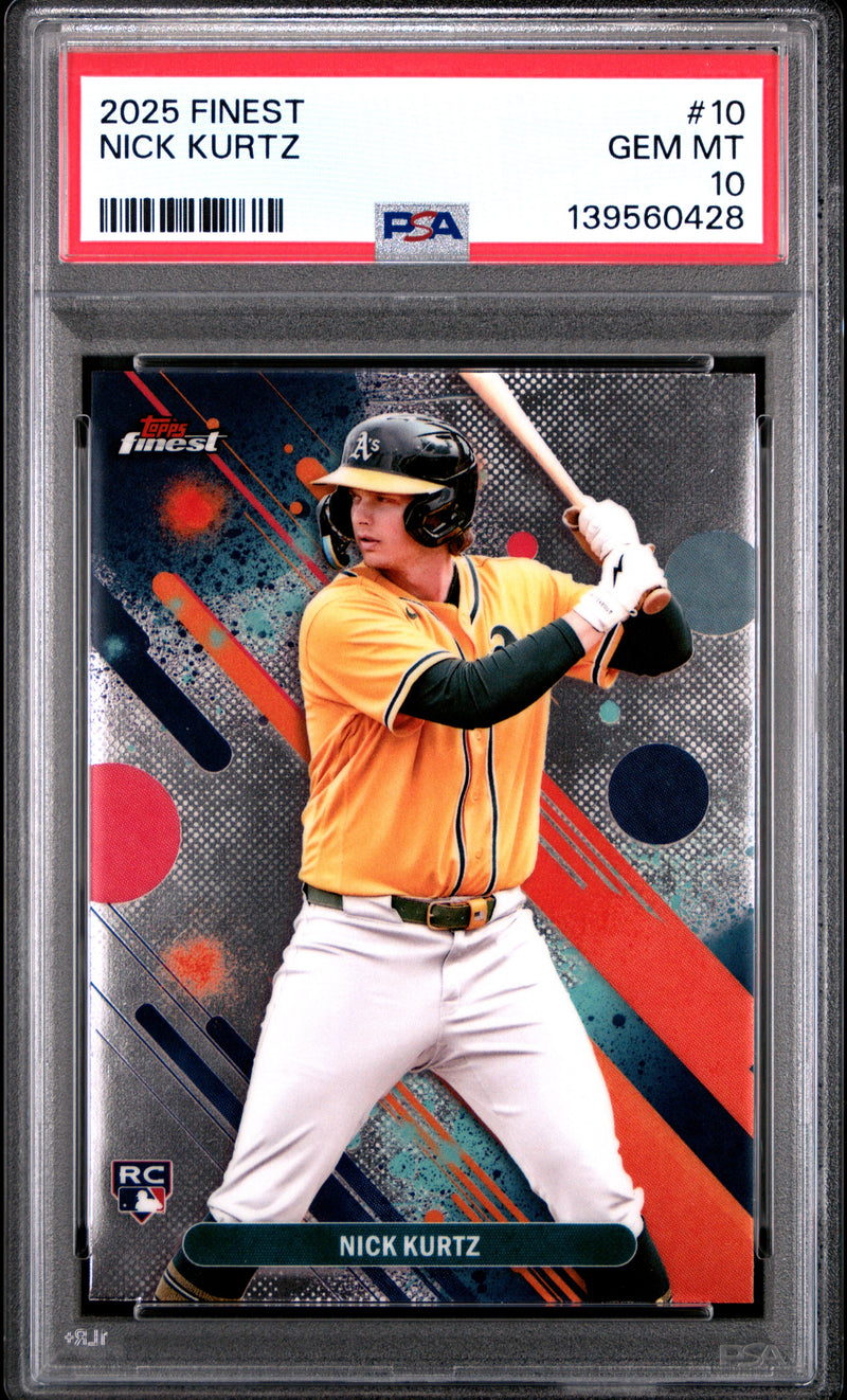 Nick Kurtz RC 2025 Topps Finest Rookie #10 PSA 10-1