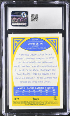 Shohei Ohtani 2019 Topps Heritage New Age Performers CGC 9-2