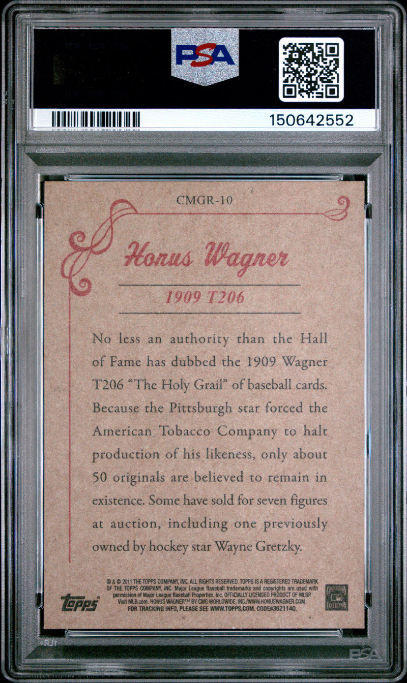 Honus Wagner 2011 Topps CMG 1909 T206 Reprint #10 PSA 9-2