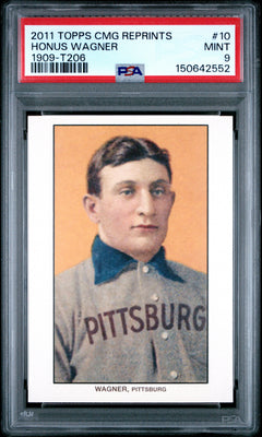 Honus Wagner 2011 Topps CMG 1909 T206 Reprint #10 PSA 9-1