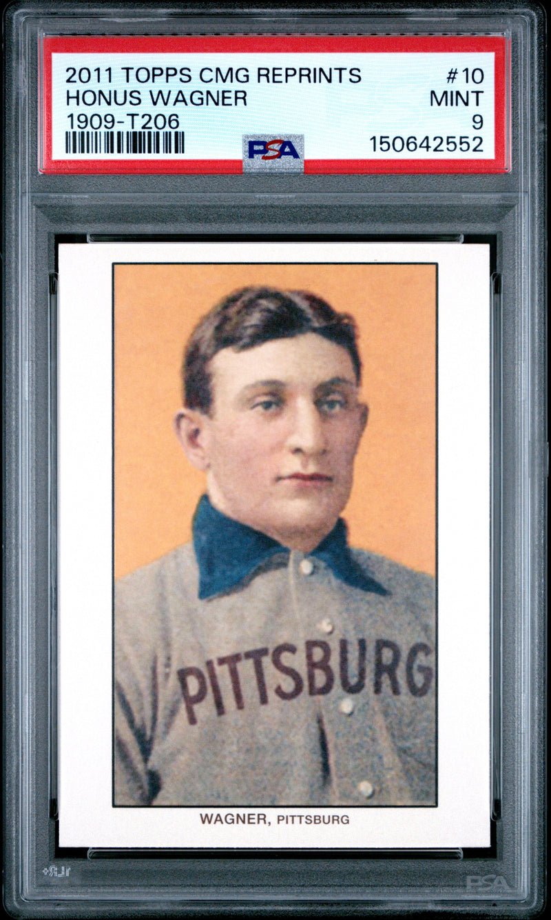 Honus Wagner 2011 Topps CMG 1909 T206 Reprint #10 PSA 9-1