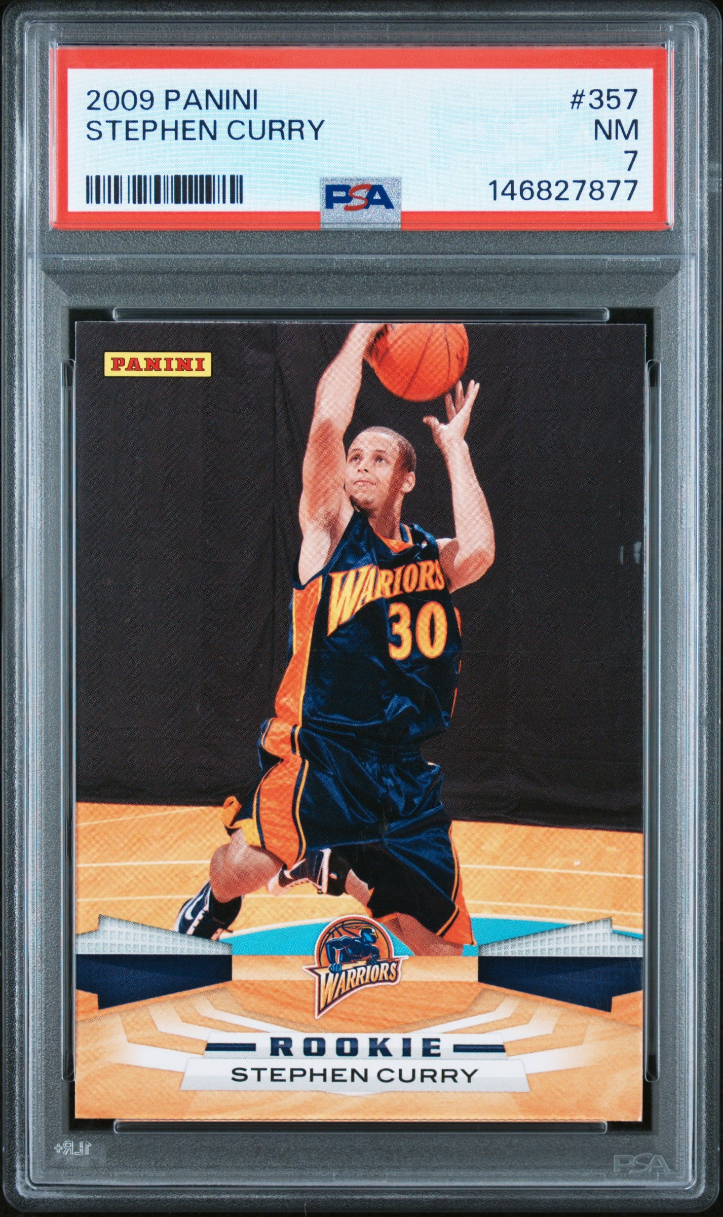 Stephen Curry RC 2009-10 Panini Rookie #357 PSA 7-1