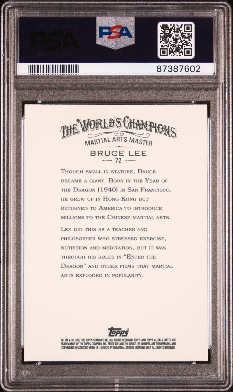 Bruce Lee 2007 Topps Allen & Ginter #72 PSA 10-2