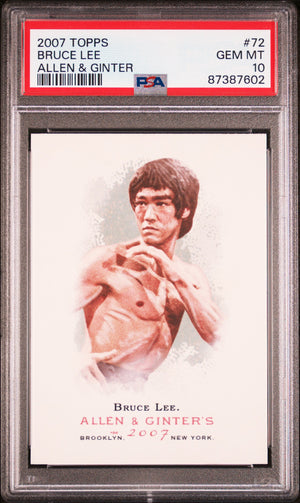 Bruce Lee 2007 Topps Allen & Ginter #72 PSA 10