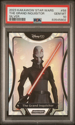 The Grand Inquisitor 2023 Kakawow Star Wars Silver #58 PSA 10-1
