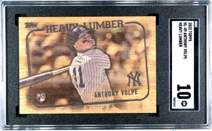 Anthony Volpe RC 2023 Topps Heavy Lumber Rookie SSP SGC 10