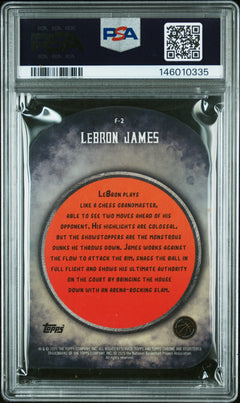 Lebron James 2024-25 Topps Finest Geometric Finishers PSA 9-2
