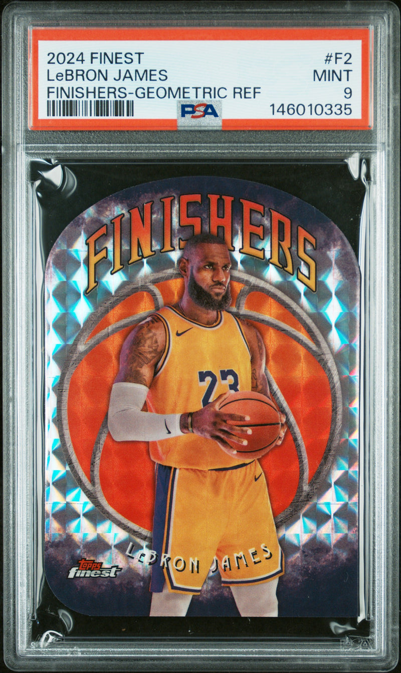 Lebron James 2024-25 Topps Finest Geometric Finishers PSA 9-1