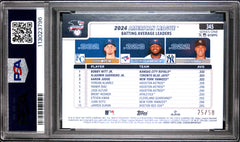 Guerrero Jr Judge Witt Jr 2025 Topps Gold Holo Foil American League Leaders SP 25/50 PSA 9-2