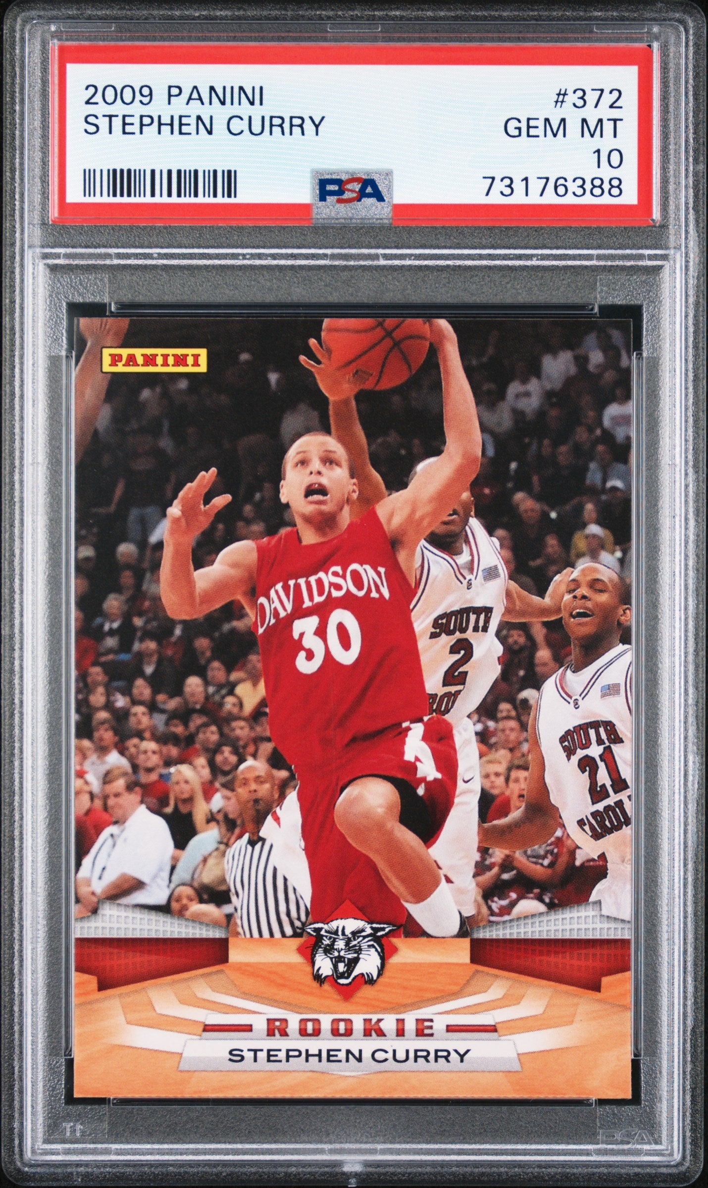 Stephen Curry RC 2009-10 Panini Rookie #372 PSA 10-1