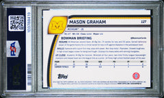 Mason Graham RC 2024 Bowman U Chrome Sapphire Rookie #127 PSA 10-2