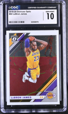 Lebron James 2019-20 Donruss Optic #60 CGC 10-1