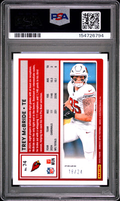 Trey Mcbride 2025 Donruss Optic Dragon Choice SP 18/24 PSA 10-2