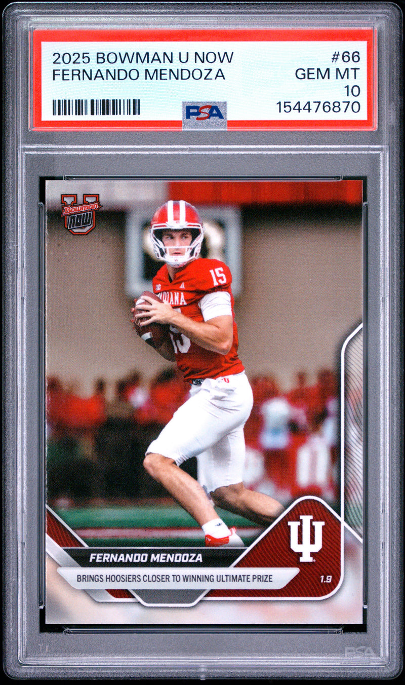 2025 Bowman U Now #66 Fernando Mendoza PSA 10-1