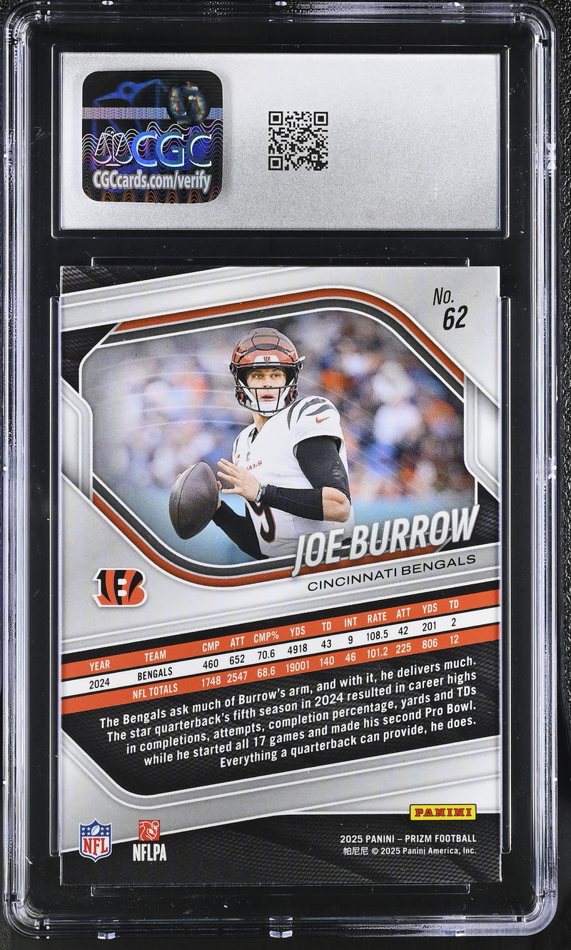 2025 Panini Prizm #62 Joe Burrow CGC 10-2