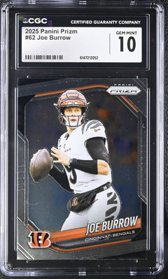2025 Panini Prizm #62 Joe Burrow CGC 10-1