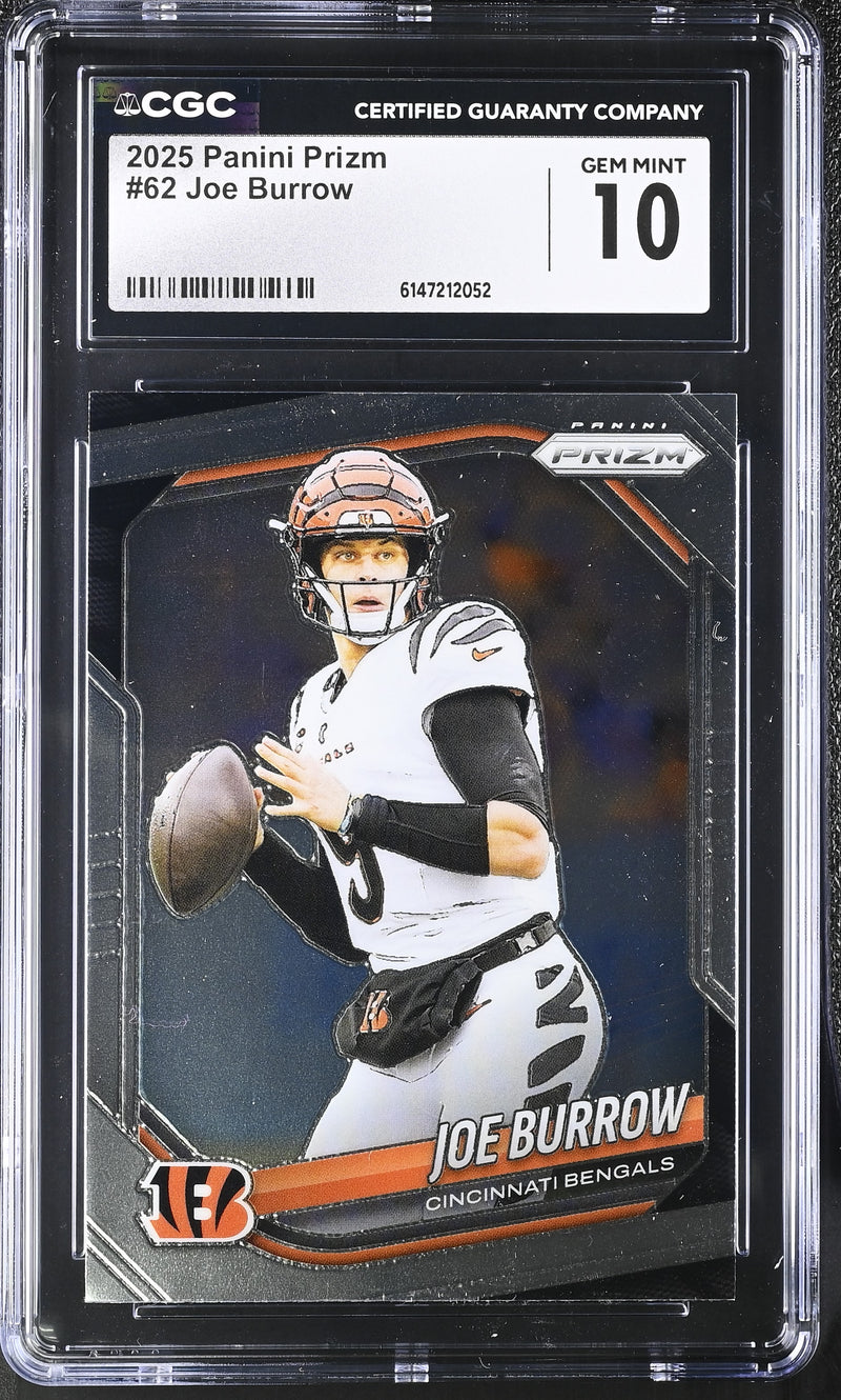 2025 Panini Prizm #62 Joe Burrow CGC 10-1