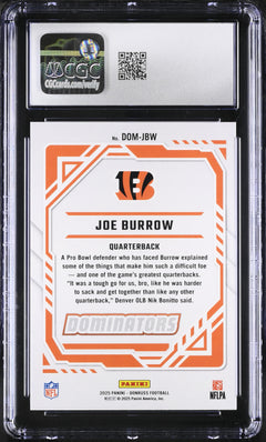 #DOM-JBW Joe Burrow Dominators CGC 9.5-2