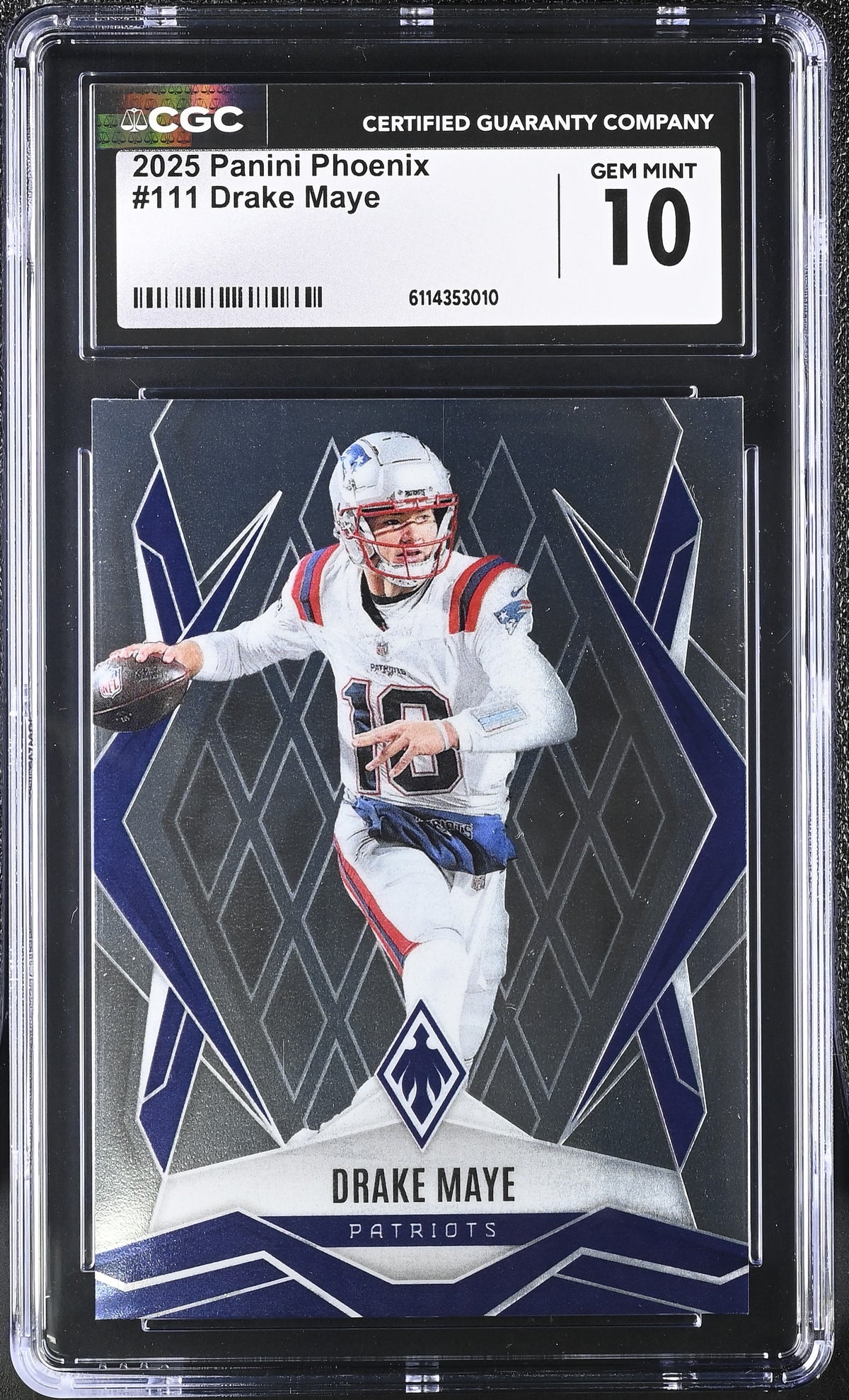 2025 Phoenix #111 Drake Maye CGC 10