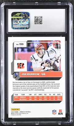 2022 Donruss #199 Joe Burrow Jersey Number 6/9 CGC 10-2