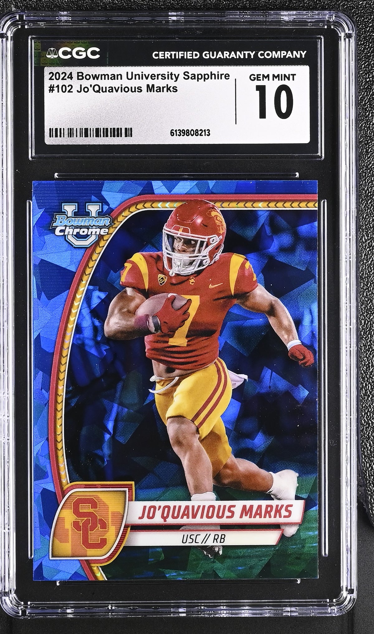 2024 University Sapphire #102 Jo'Quavious Marks CGC 10