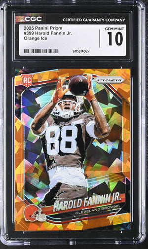 2025 Prizm #399 Harold Fannin Jr. CGC 10