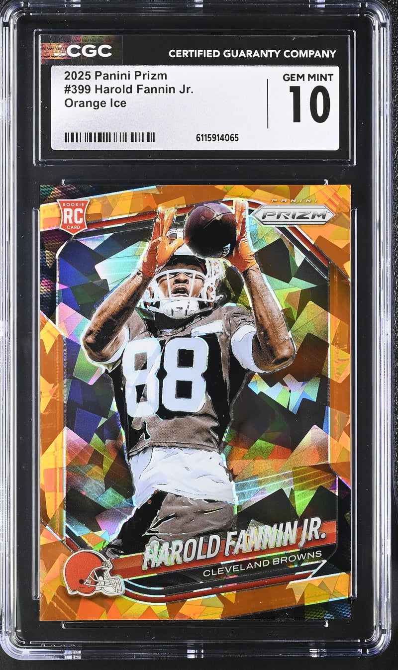 2025 Prizm #399 Harold Fannin Jr. CGC 10-1
