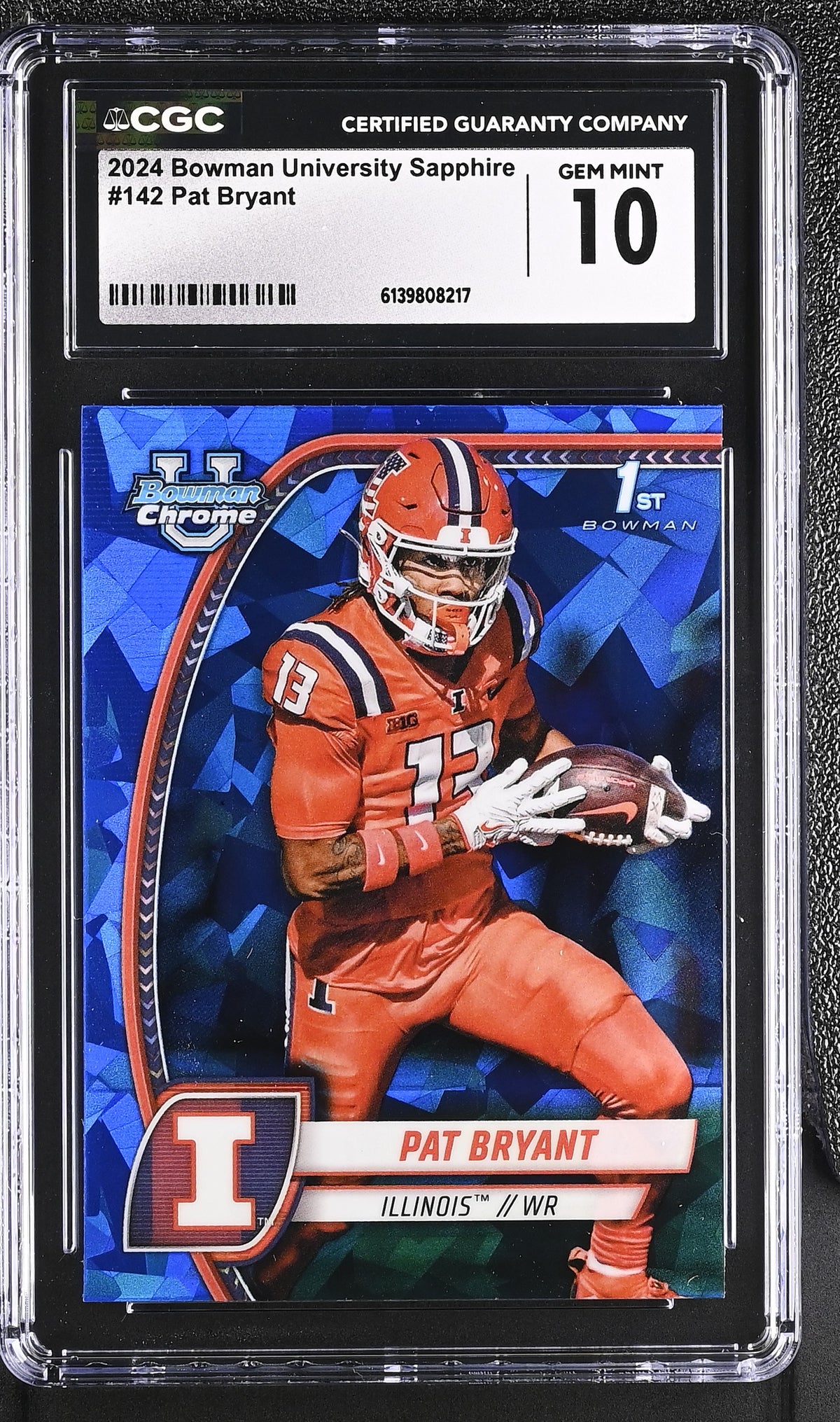 2024 University Sapphire #142 Pat Bryant CGC 10