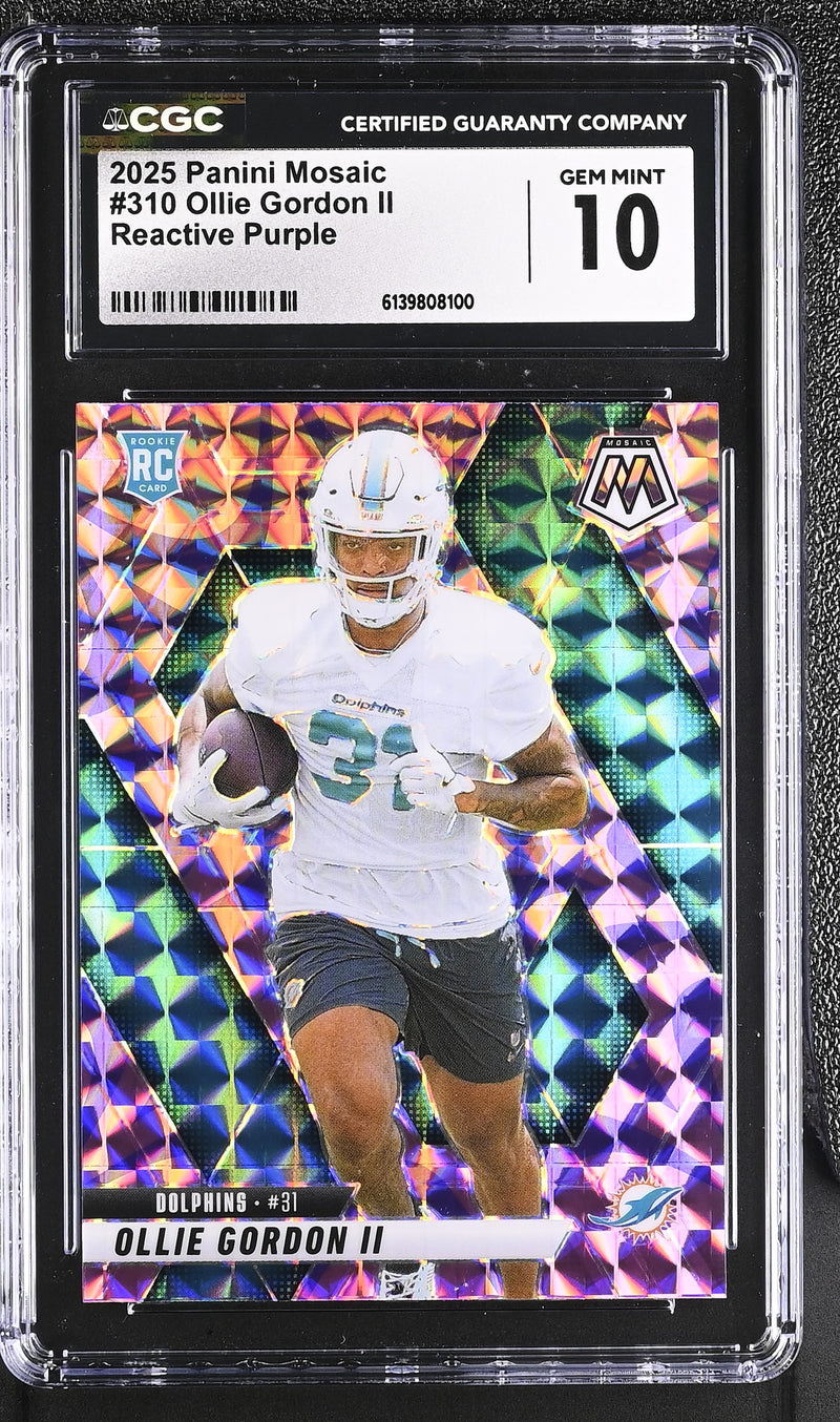 2025 Mosaic #310 Ollie Gordon II CGC 10-1