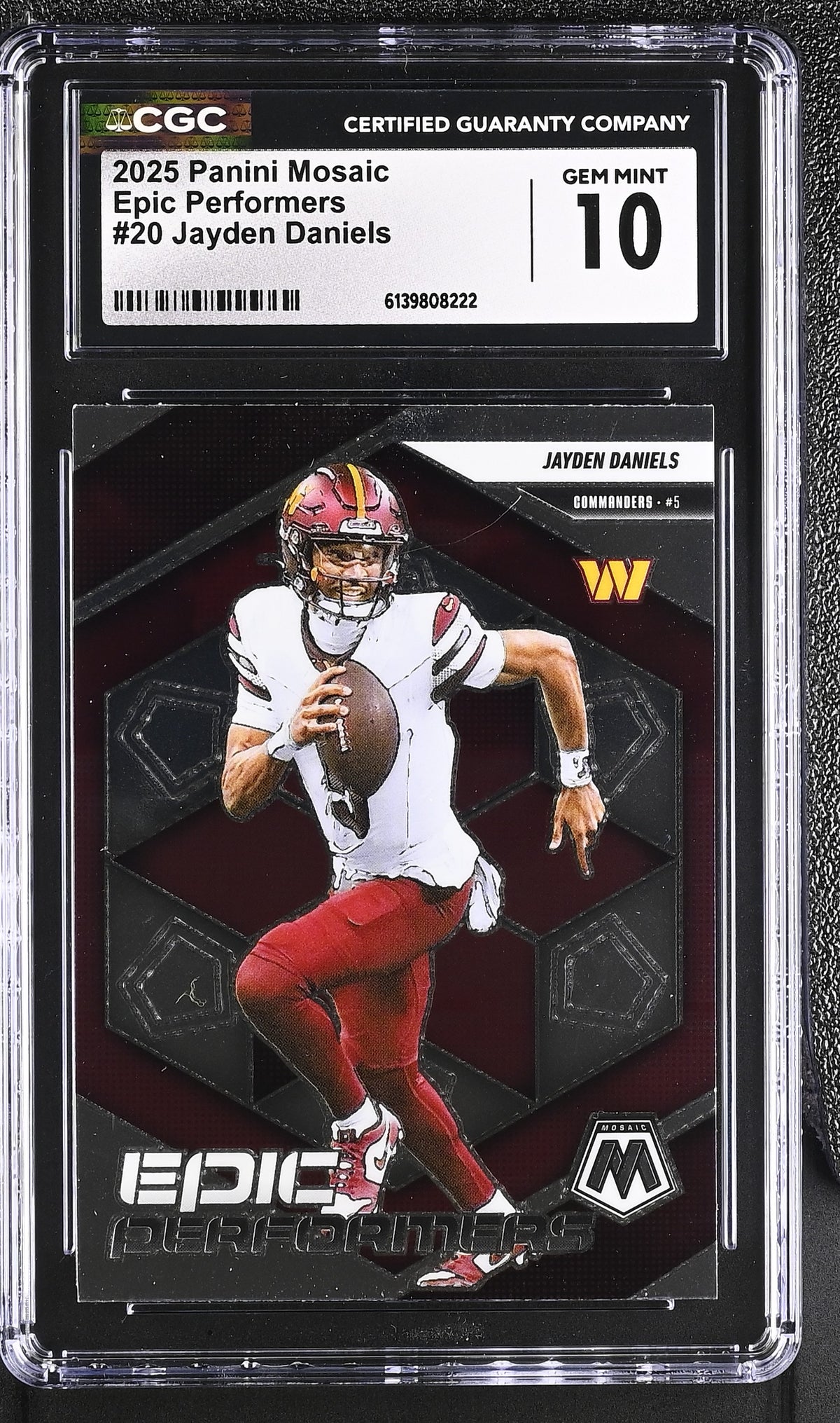 2025 Mosaic #20 Jayden Daniels Epic Performers CGC 10