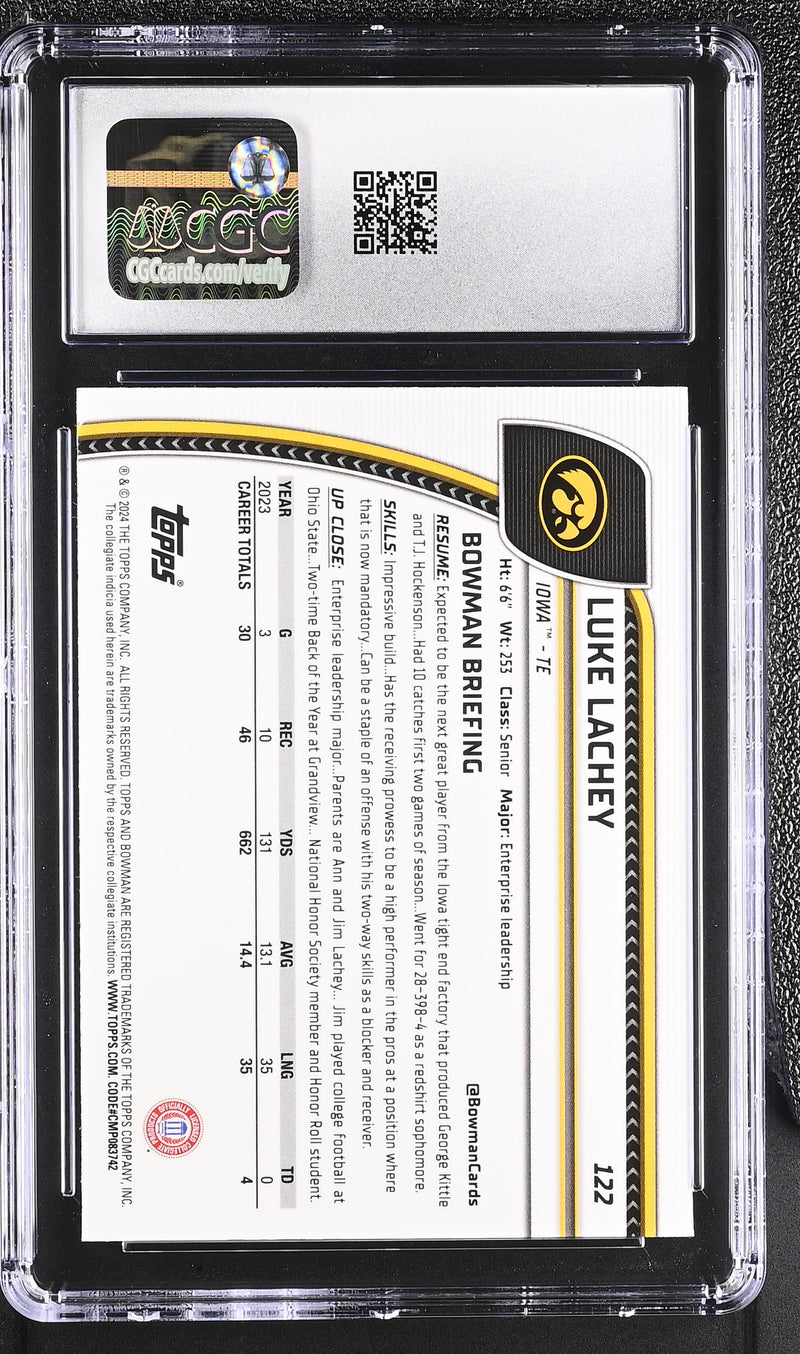 2024 University Sapphire #122 Luke Lachey CGC 10-2