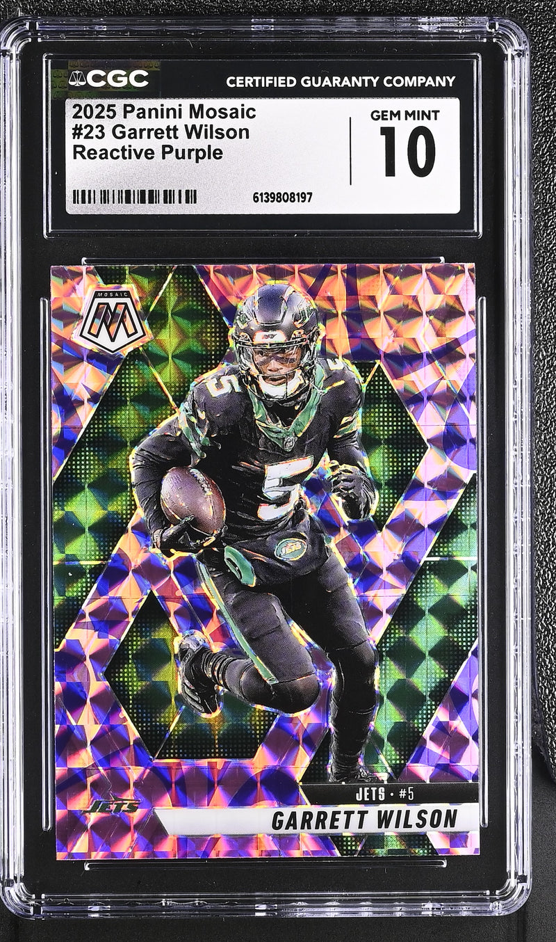 2025 Mosaic #23 Garrett Wilson CGC 10-1