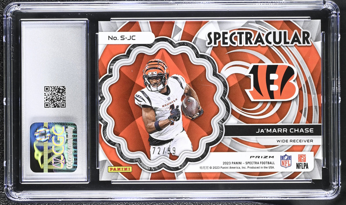 2023 Spectra #S-JC Ja'Marr Chase Spectracular 72/99 CGC 10