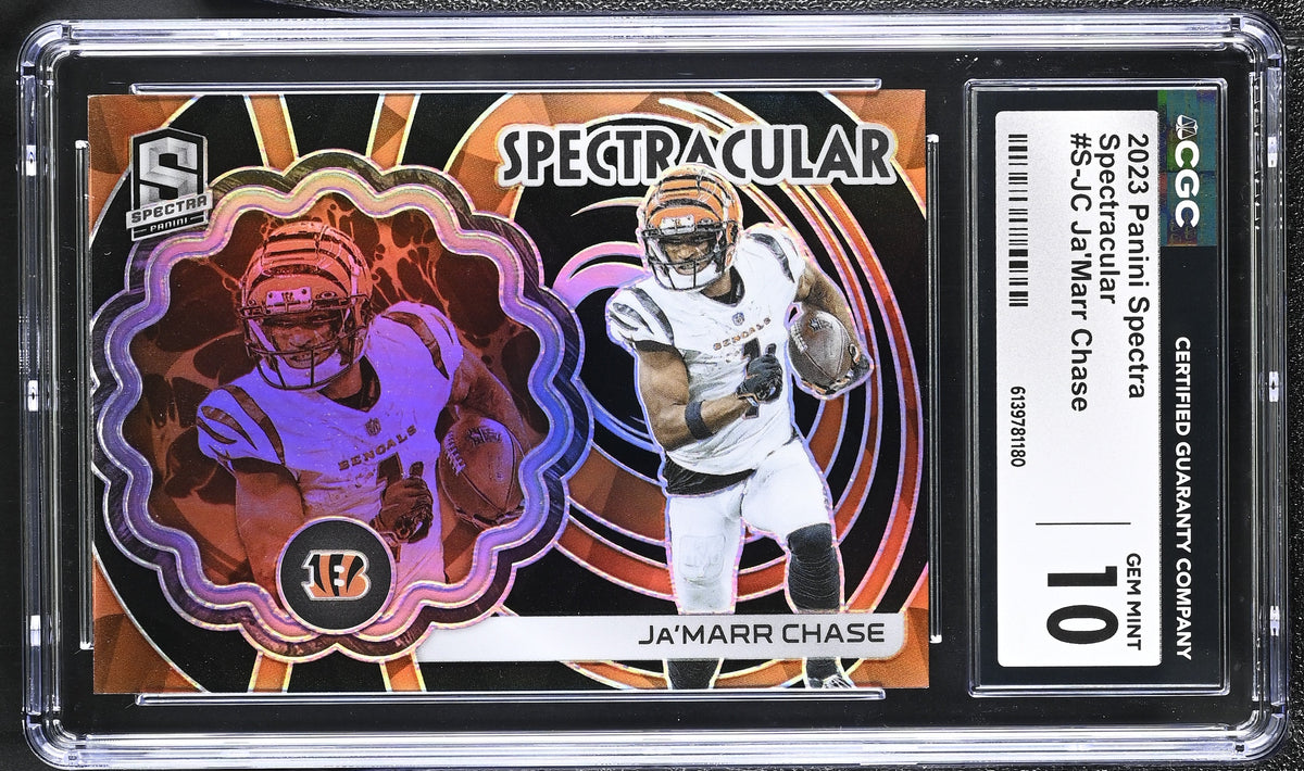 2023 Spectra #S-JC Ja'Marr Chase Spectracular 72/99 CGC 10